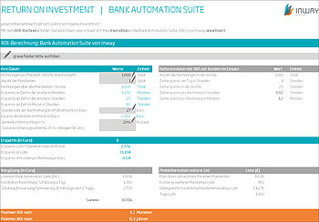 Bank Automation Suite: Ihr Add-On für die Automatisierung der Finanzbuchhaltung in Dynamics 365 Finance - ROI berechnen