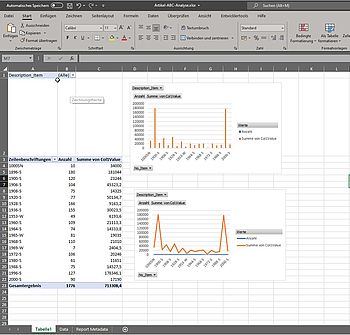 Reports werden mit Excel angepasst und individualisiert