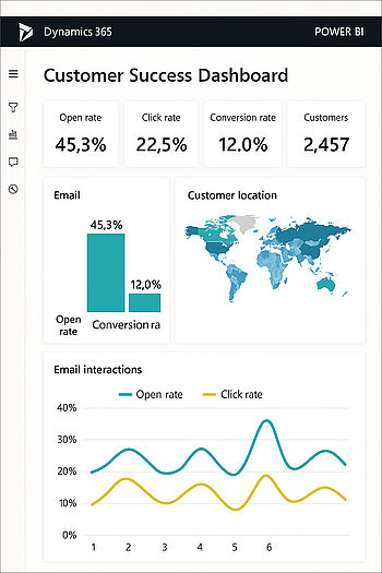 Intelligentes Dashboard in Microsoft Customer Insights Journeys Intelligentes Dashboard in Microsoft Customer Insights Journeys