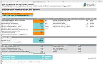 Der neue ROI-Rechner für die Bank Automation Suite