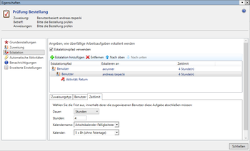 5 Moeglichkeiten den Bestell und Freigabeworkflow in AX und 365 passgenau einzurichten Eskalation